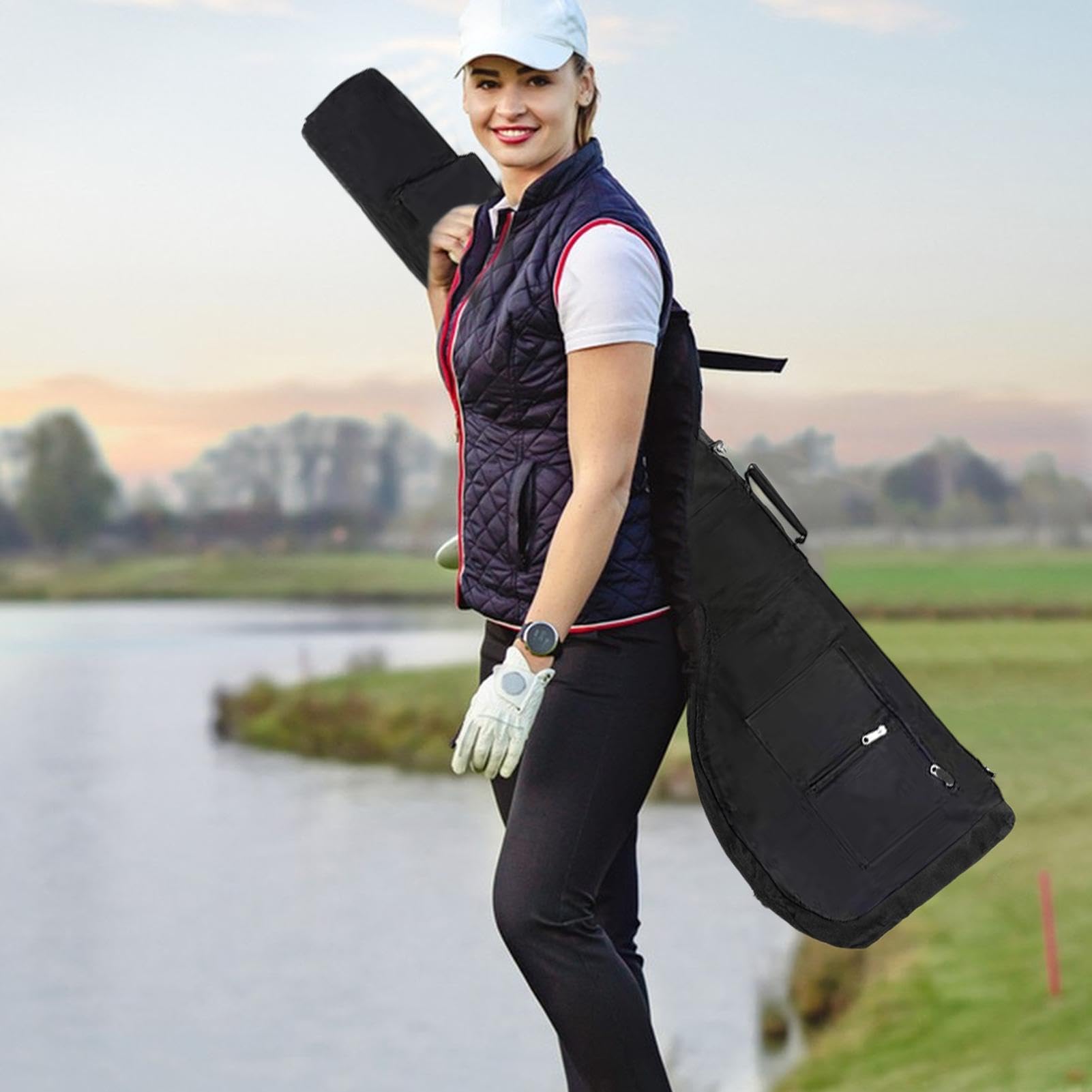 Golfschlägerträger,Golfschlägertasche,Übungs-Golftasche - Tragbare Golftasche, Club-Aufbewahrungstasche, einfache Tragetasche für Weihnachten