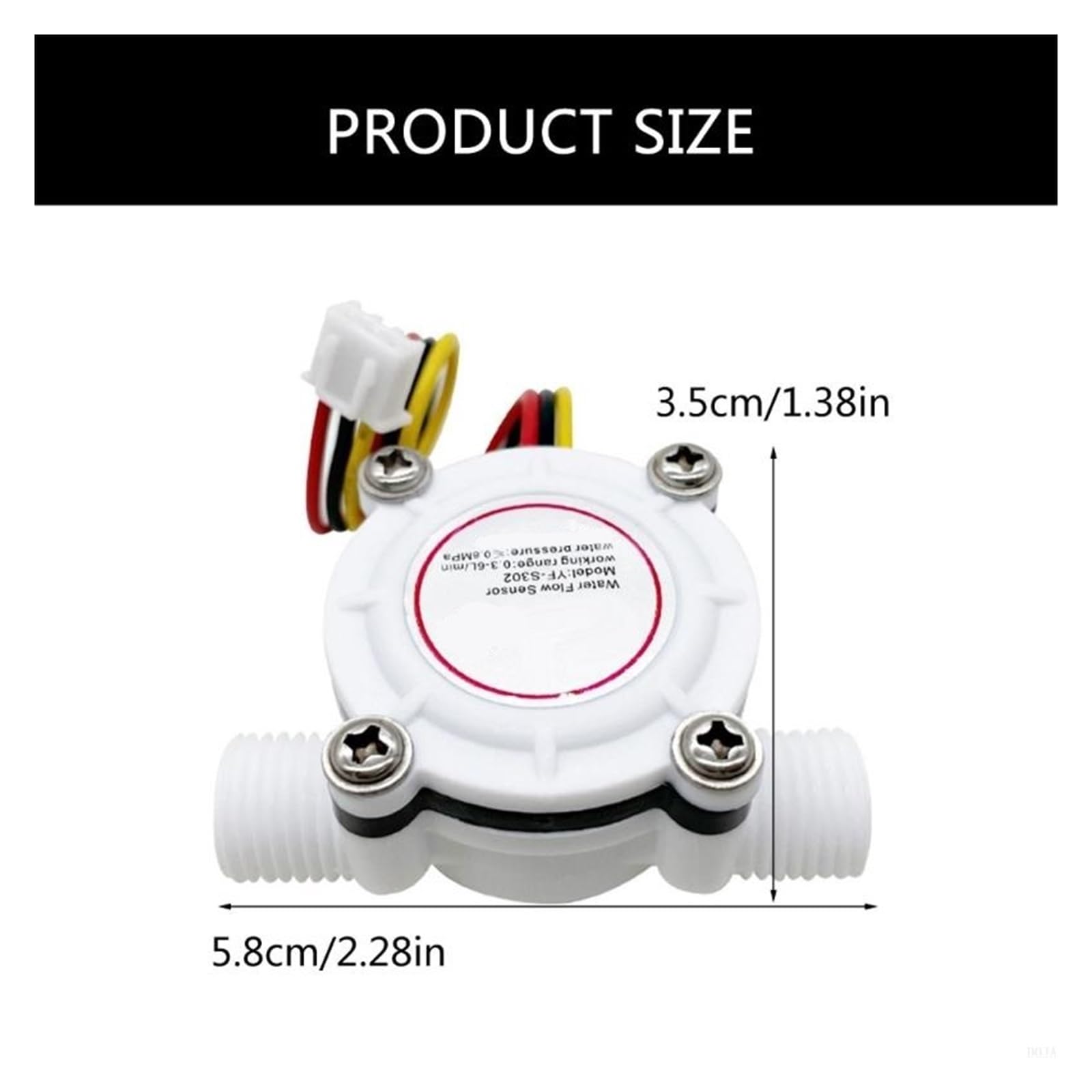 Maisutseb Digital Gas Mass Flow Meter 0-100L/m Air Flow Meter Sensor Oxygen, Nitrogen, Air Flow Tester MF5708