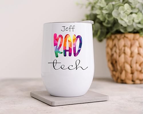 Miniatura 9 de AVITO Vaso de radiólogo personalizado aislado al vacío, vaso de 20 onzas con tapa de cierre y pajilla, regalo de tecnología Rad - Regalo de