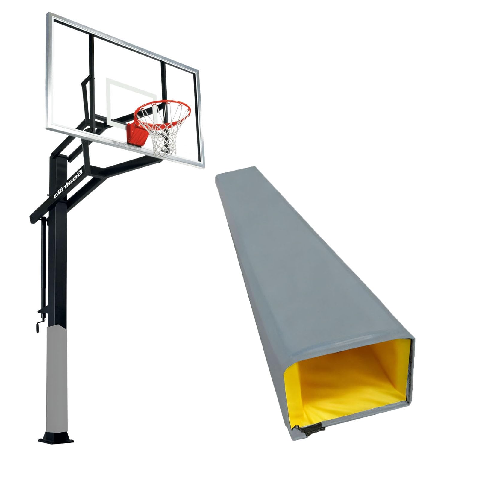 Outdoor-Basketballstangenpolsterung, Sicherheit und Stabilität für Garagen- und Kellerpfosten, Aufprallschutz für verbesserte Leistung und Spiel