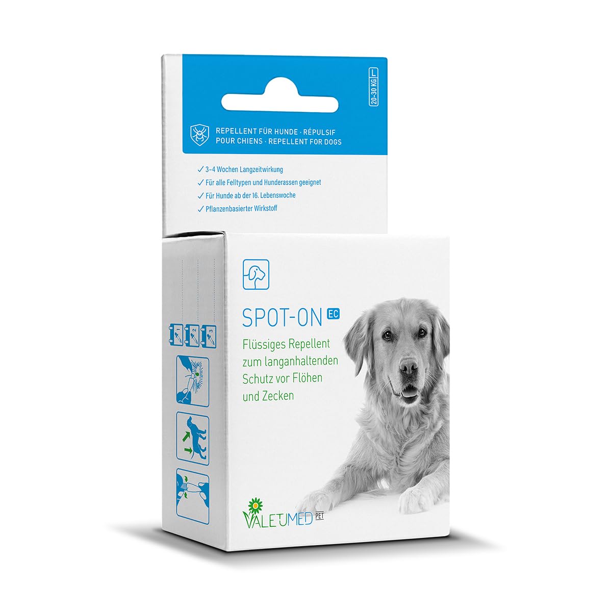 Spot on EC, Größe S (Katze 1-4 kg), Pipette 3 x 0,7 ml, Repellent zum Auftragen auf die Haut gegen Flöhe und Zecken mit bis zu 12 Wochen Langzeitwirkung