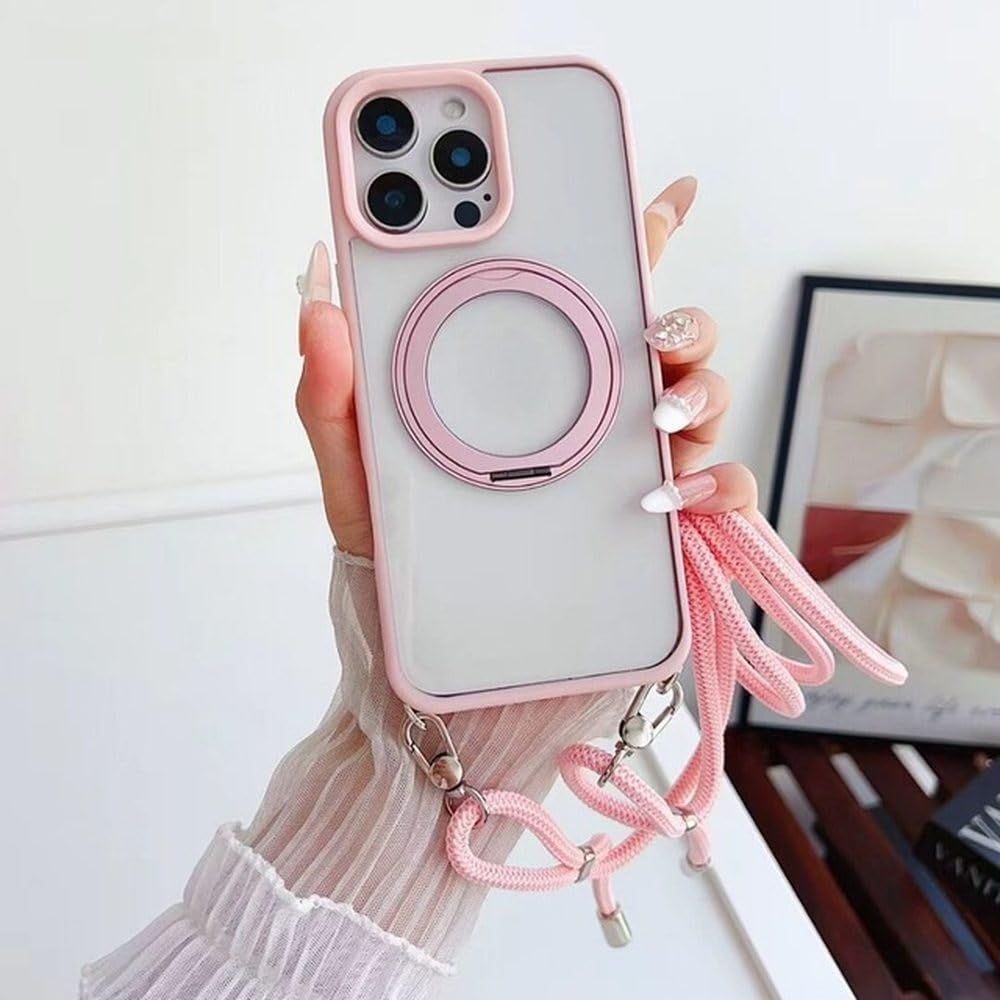 Étui de téléphone magnétique transparent iPhone 14 antichoc support invisible