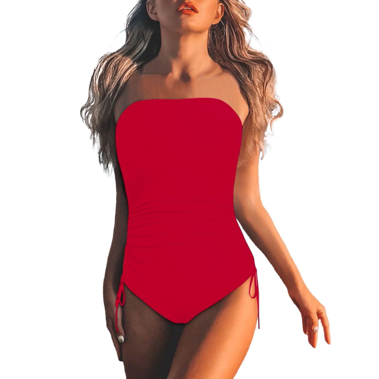 Generico Costume da Bagno Donna, A Fascia Senza Spalline da, Stampa Ad Alta Definizione
