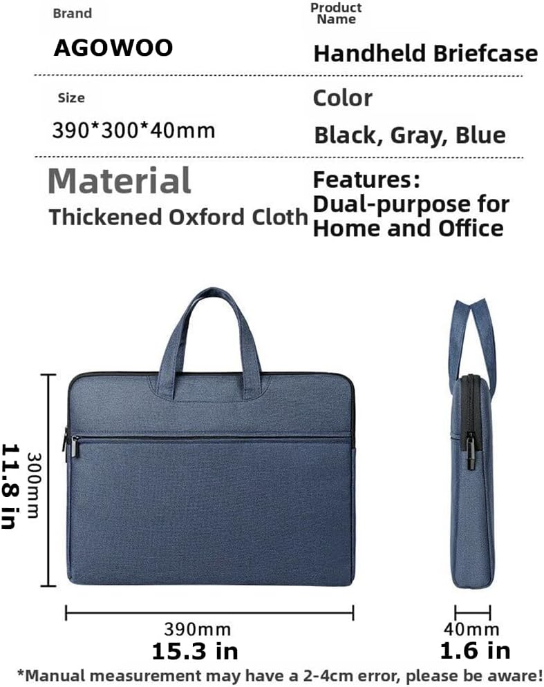 Custom Laptop Bags for 15.6 inch Laptop Case Personalized Name Text Image Men Women - Image 3