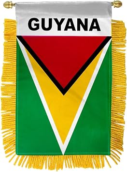 Guyana Mini Banner - International Country Pride Car Display