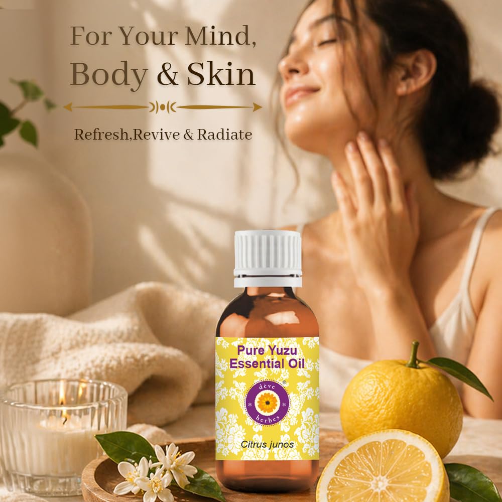 dève herbes Olio puro di Yuzu (Citrus Junos), grado terapeutico naturale 10 ml (9,4 g)