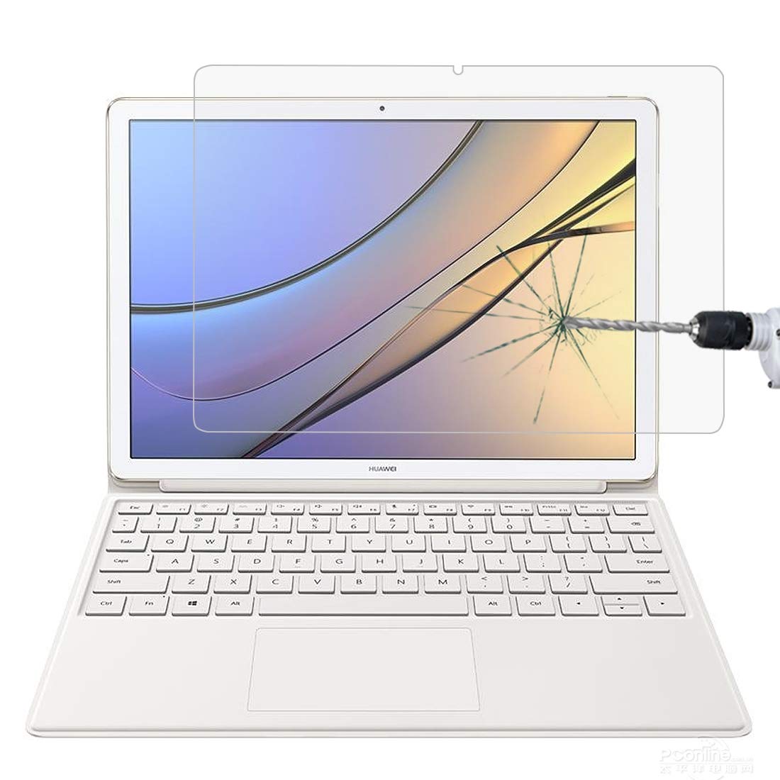 Couvercle protection verre trempé Huawei MateBook E 9H - 8