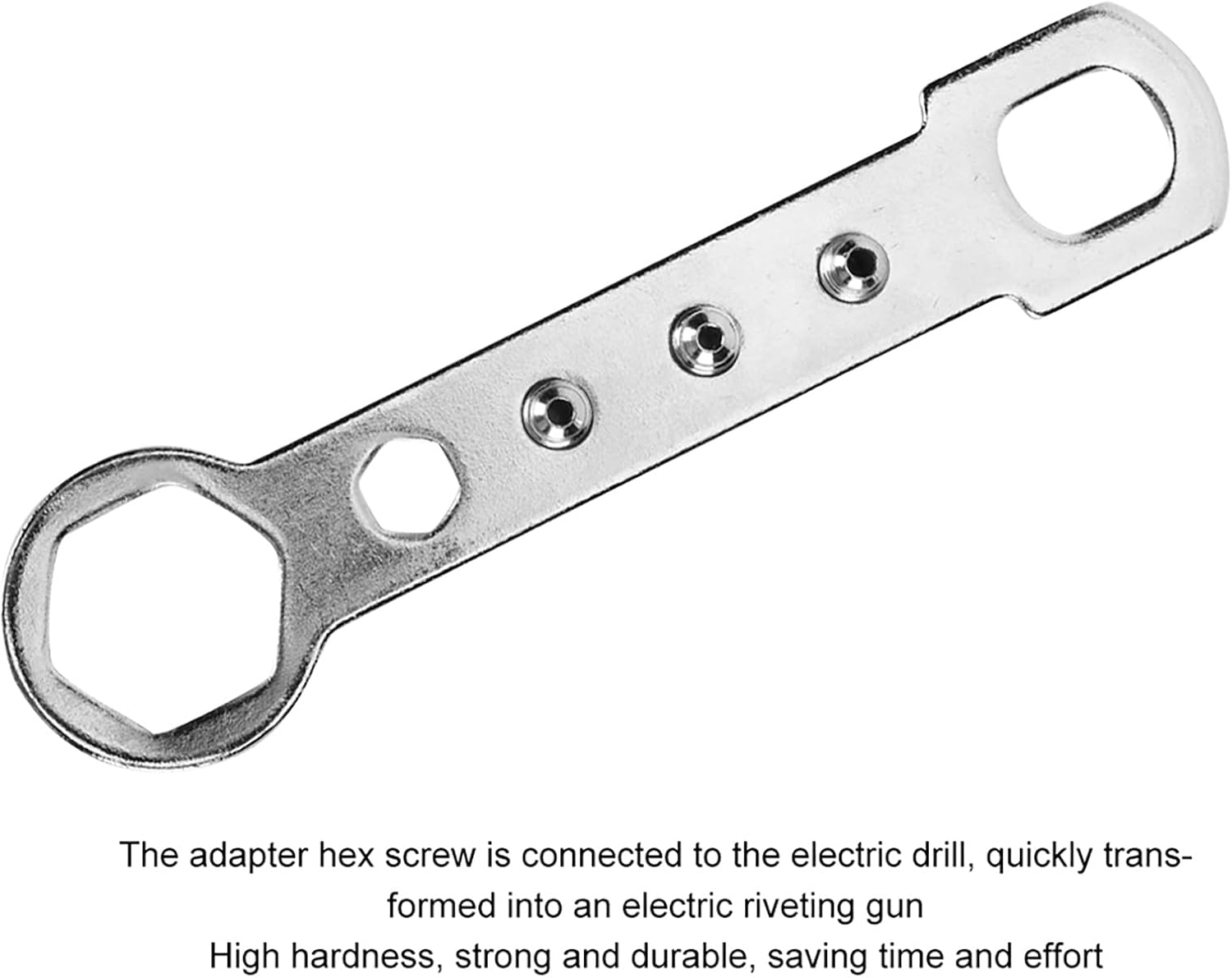 Riveter Adapter Insert Set Sturdy High Hardness Alloy Steel Electric Riveting Tool for Easy Riveting Work
