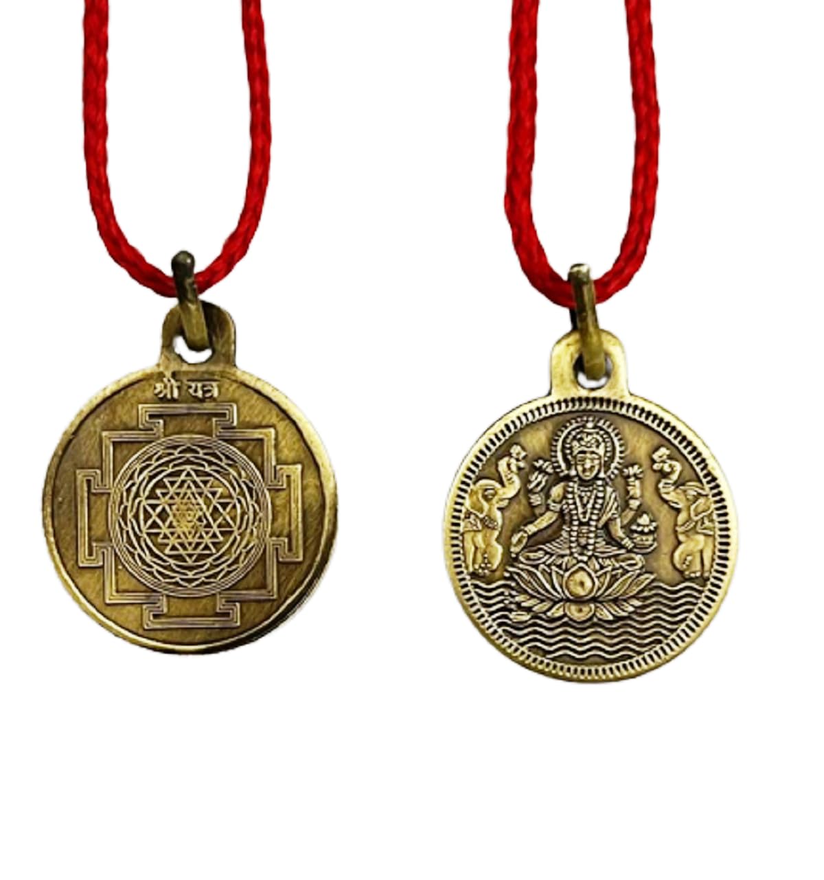 Shri Yantra Locket | Pendant In Pure Brass (Oxidized Finish) (6 Grams Approx) (1 Pc)-image-22