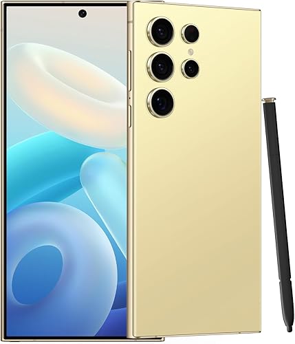 Cámara de 24 zoom, 6800mAh 6.8 "Pantalla HD Célula desbloqueada (amarillo)