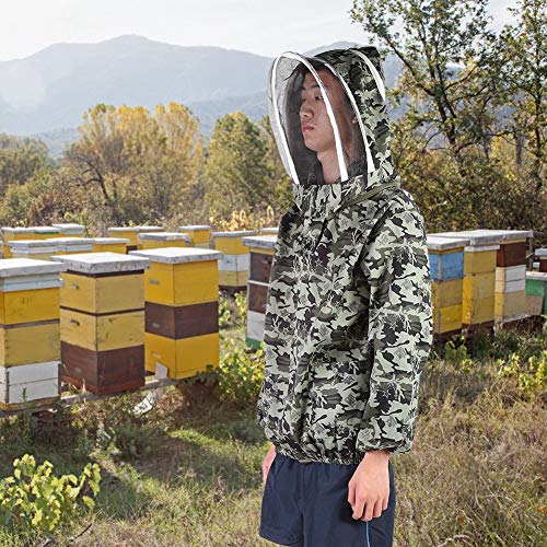 Proteja-se Jaqueta de Apicultura, Traje de Abelha, Antiácaro para Trabalho de Apicultura