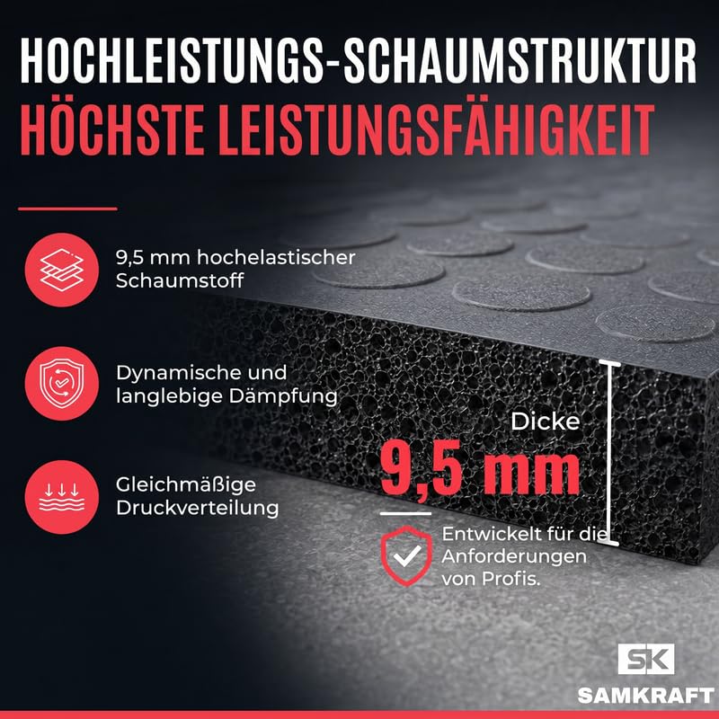 W4 - Alfombra antifatiga ESD antiestática, 9,5 mm, espuma de alta resiliencia ergonómica, estándar en 61340-5-1, alfombra de suelo disipadora para laboratorio e industria, color gris - 60 x
