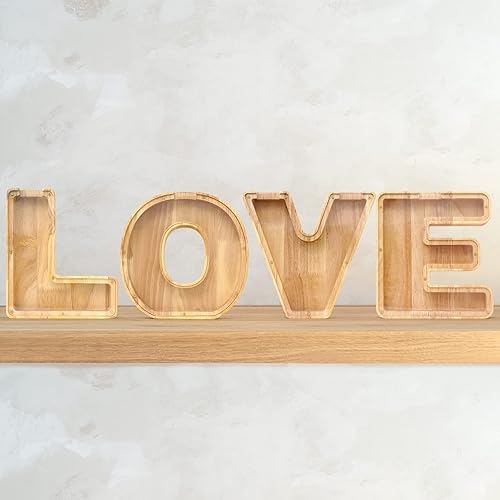 Miniatura 9 de WOOD CITY Alcancía con letras para adultos, niños y niñas, de madera de 9 pulgadas, caja de dinero personalizada, nombre personalizado, regalo