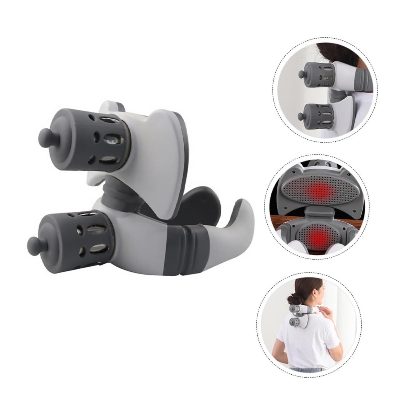 COOLHIYA 1pc Neck Instrument Neck Moxa Massagers Moxibustion Moxibustion Device Neck Care Neck Cervical Vertebra Moxibustion Abs White