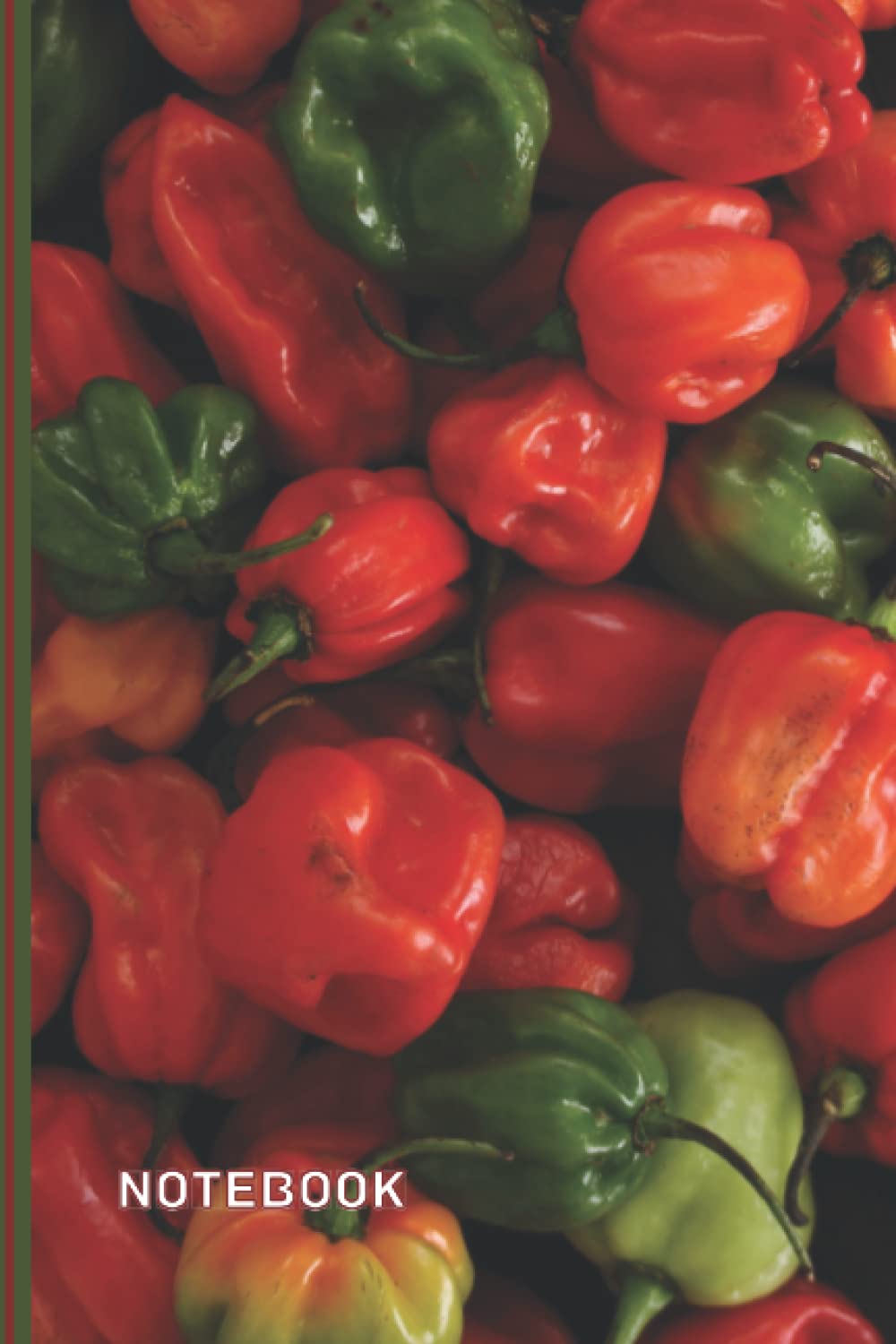 Chilli Notebook: Scotch Bonnet Chilli Pepper Lined Journal, The Perfect Novelty Chilli Gift for Anyone who Loves Chillies, Spicy Food or Cooking.