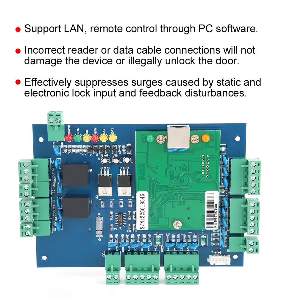 Tyenaza/IP-Netzwerk-Zugangskontrolltafel, Karten-Controller-Lesegerät, Wiegand26/34, 2-türige Verwendung