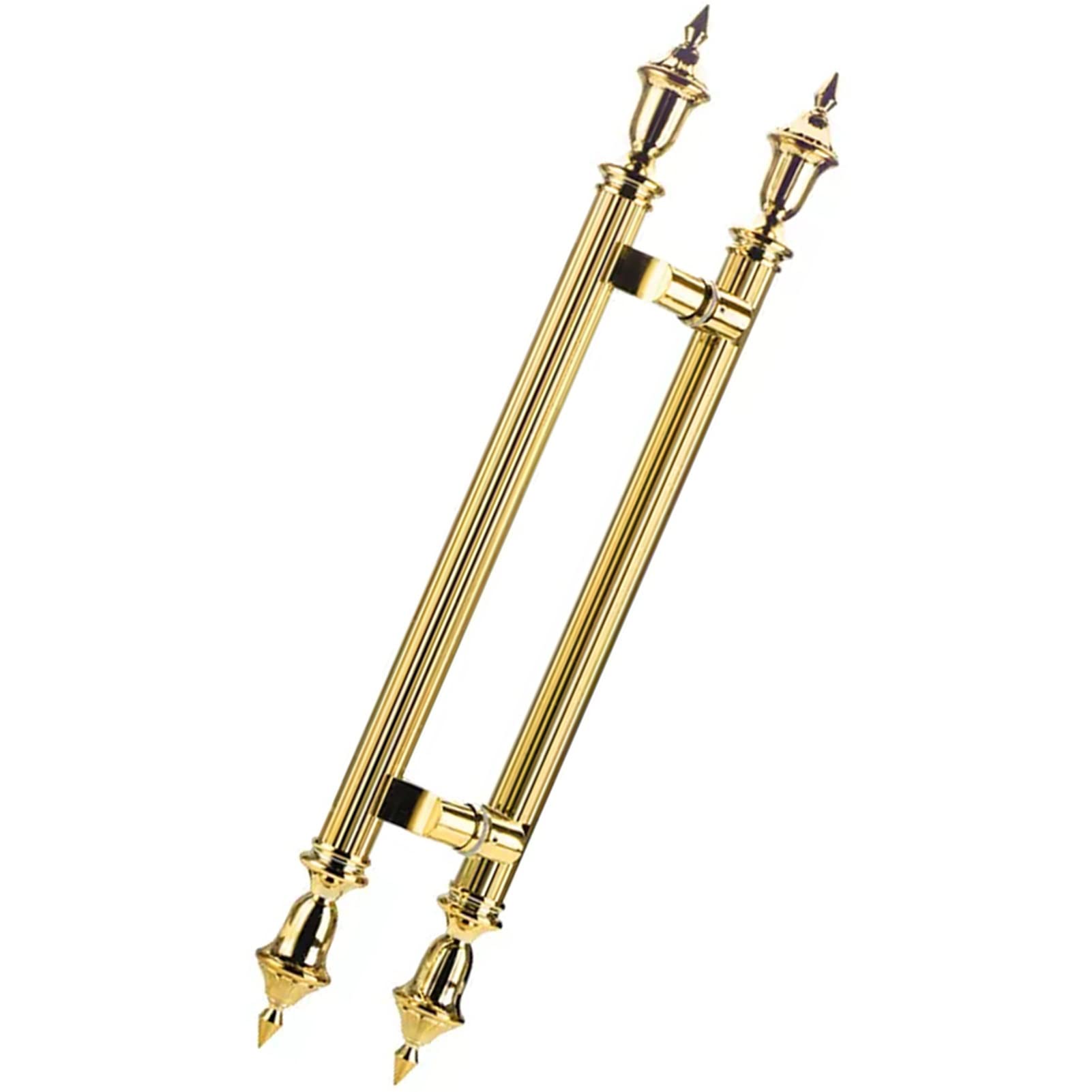 Poignées de porte en acier inoxydable H or pour portail et verre