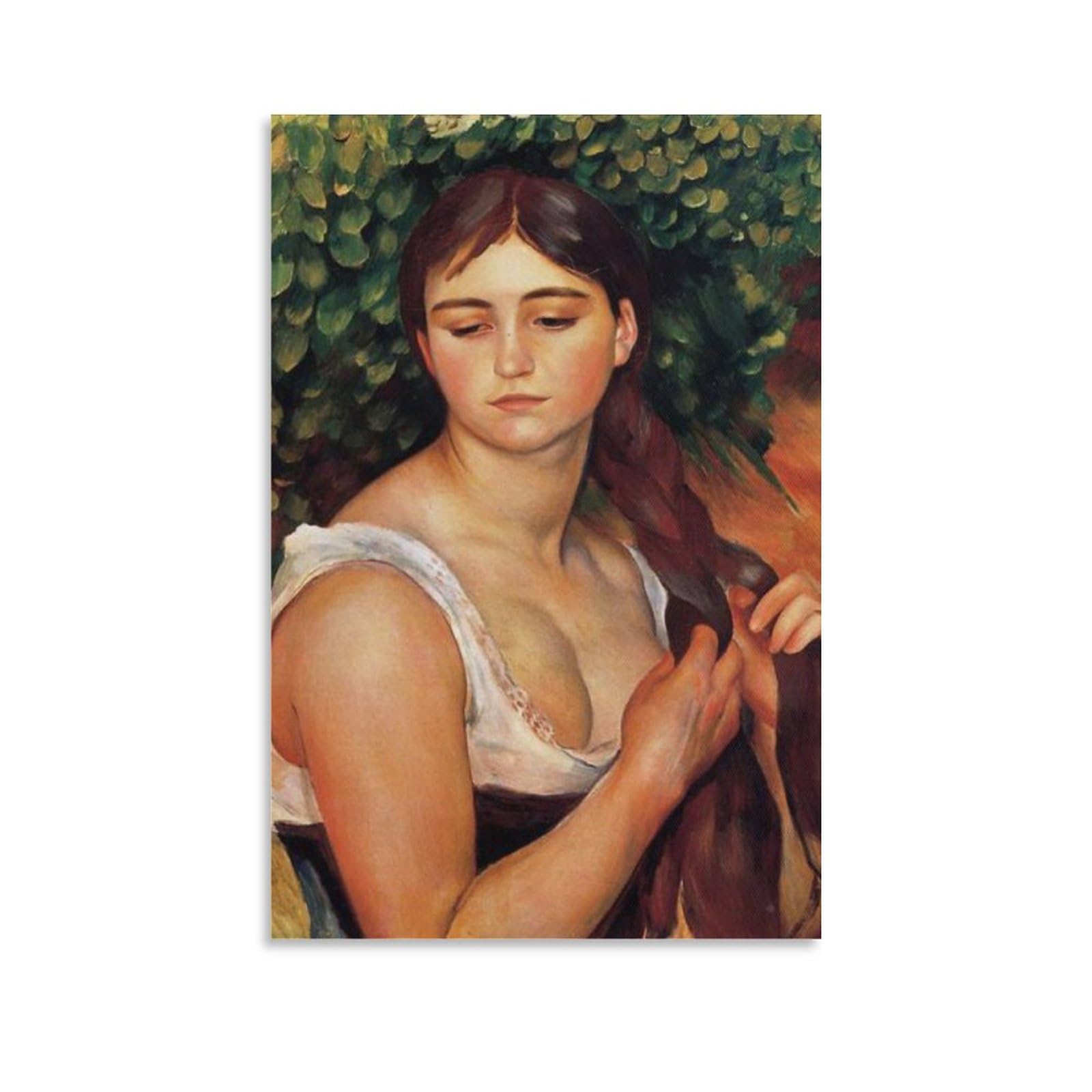 Amazon.com: Pierre Auguste Renoir - Póster artístico de La trenza