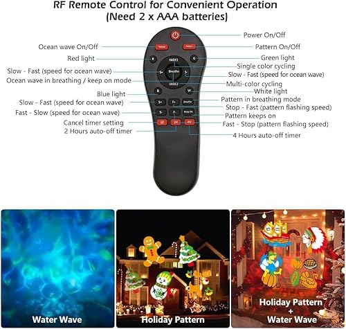 Lamrus Christmas Projector Lights Outdoor thumb #5