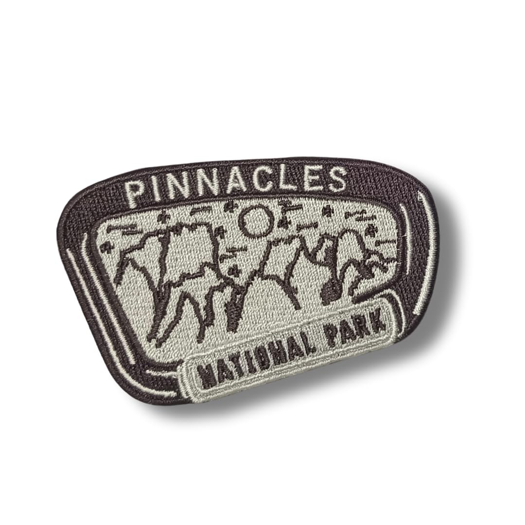 Pinnacles National Park Patch - California Travel Patch Embroidered Patches for Clothes, Strong Adhesive Sticker Applique Embroidery Patches for