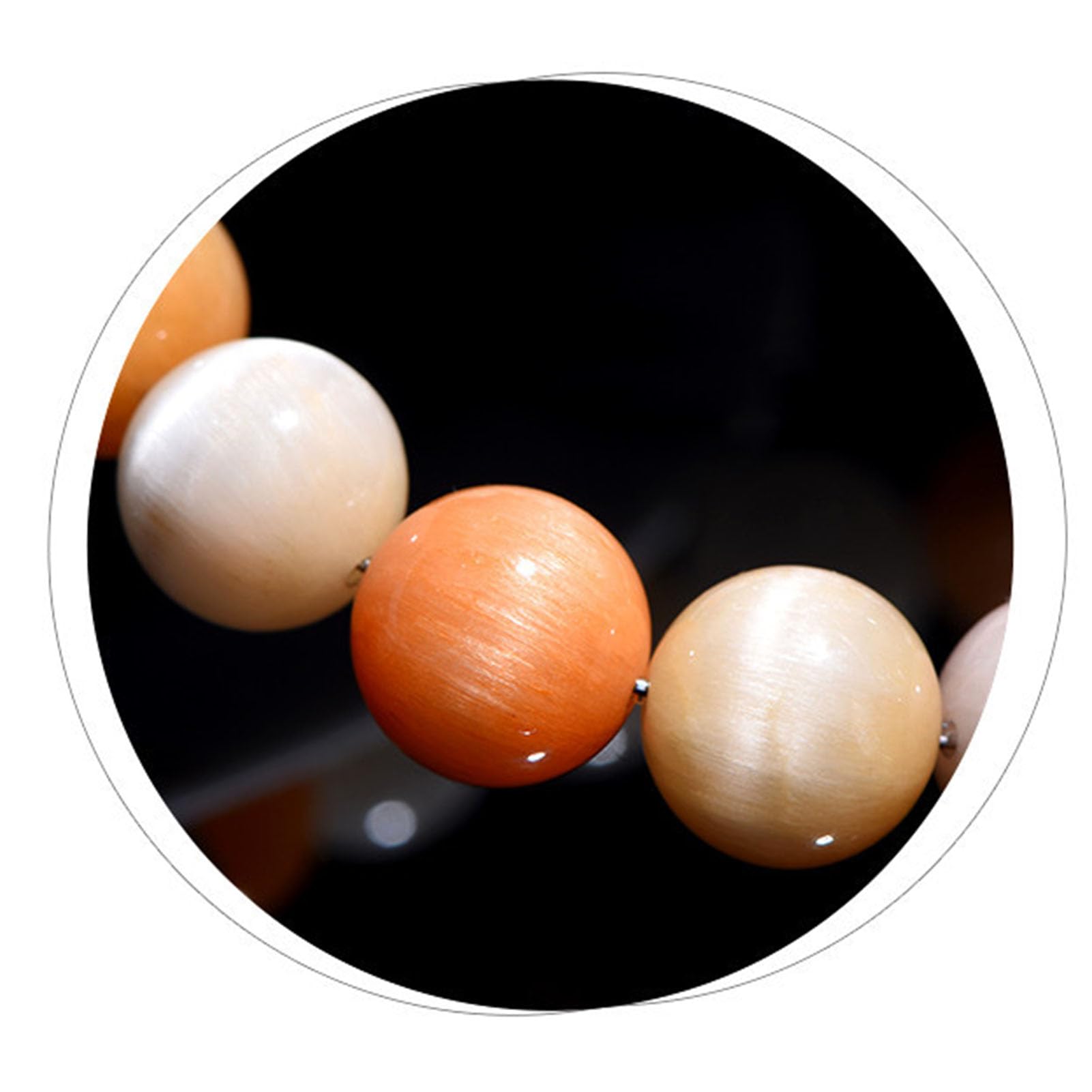Pulsera de Pelo de Cuarzo Suave, Cuentas de Cristal Multicolor de Cuarzo rutilado para Equilibrio Emocional y energía Relajante, joyería de Piedras Preciosas Naturales elásticas,5a,10MM