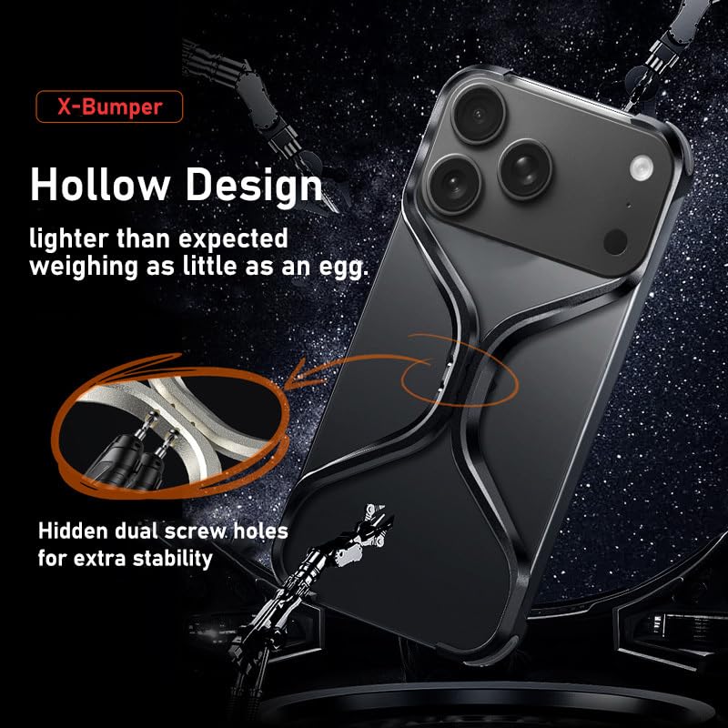 Coque iPhone 17 Pro Max Losin sans cadre argent - 3