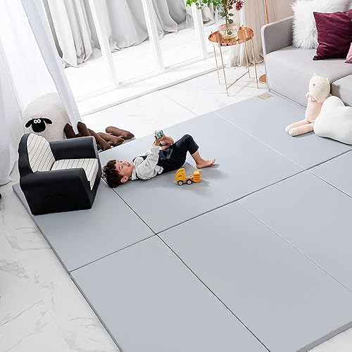 Miniatura 4 de ALZIP MAT Eco Silion Urban, alfombra de juego plegable para bebé, ecológica, no tóxica, antideslizante, reversible, impermeable (G (79 x 55