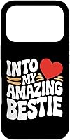 Vista 30 de Amazing Bestie BFF Friendship Connection True Red Heart Fun Case for iPhone 16