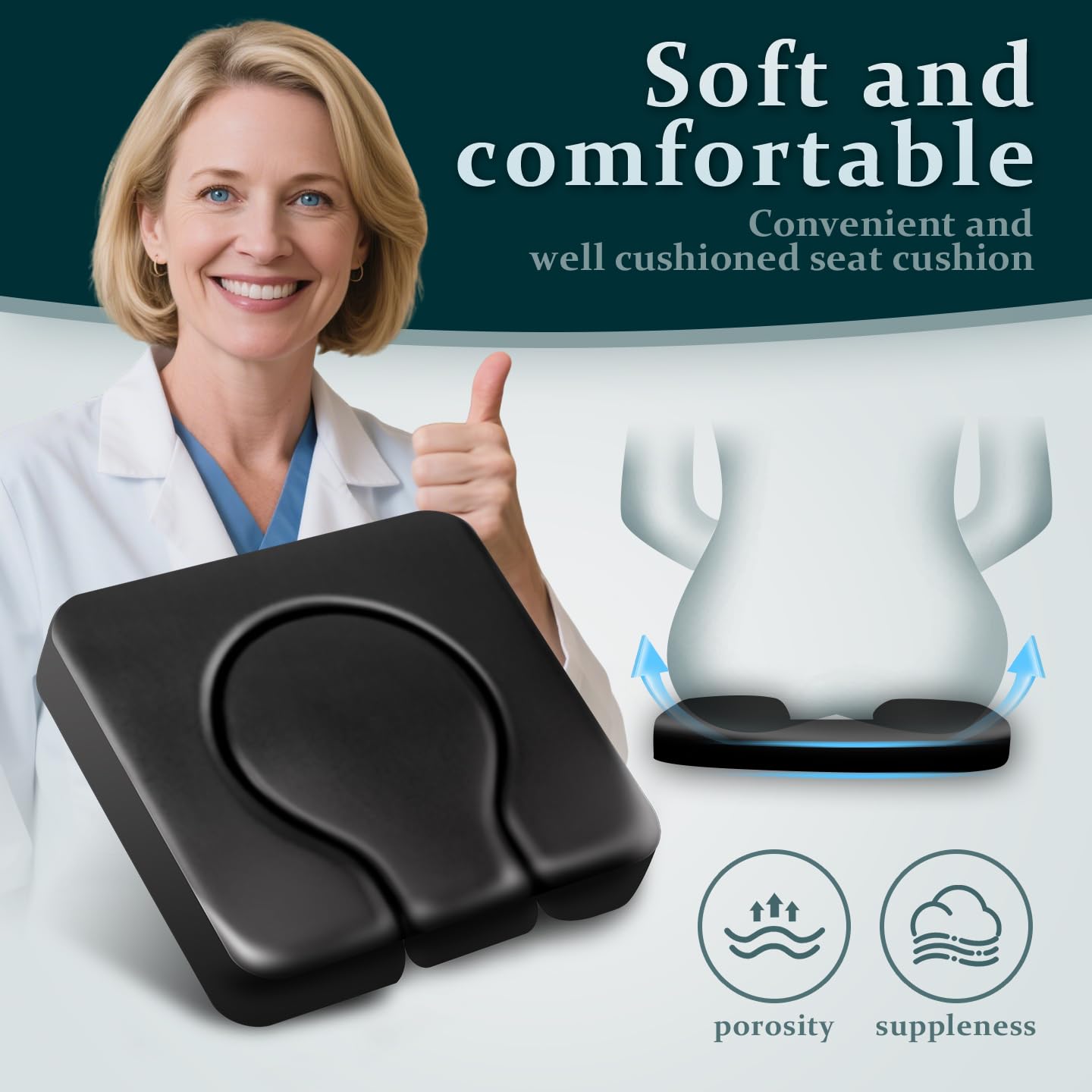 PU Commode poduszka do siedzenia, uniwersalne dopasowanie, fotel toaletowy, wyściełana gąbką, miękka podkładka na łóżko komody, krzesło komody, pokrowiec na prysznic wózek inwalidzki