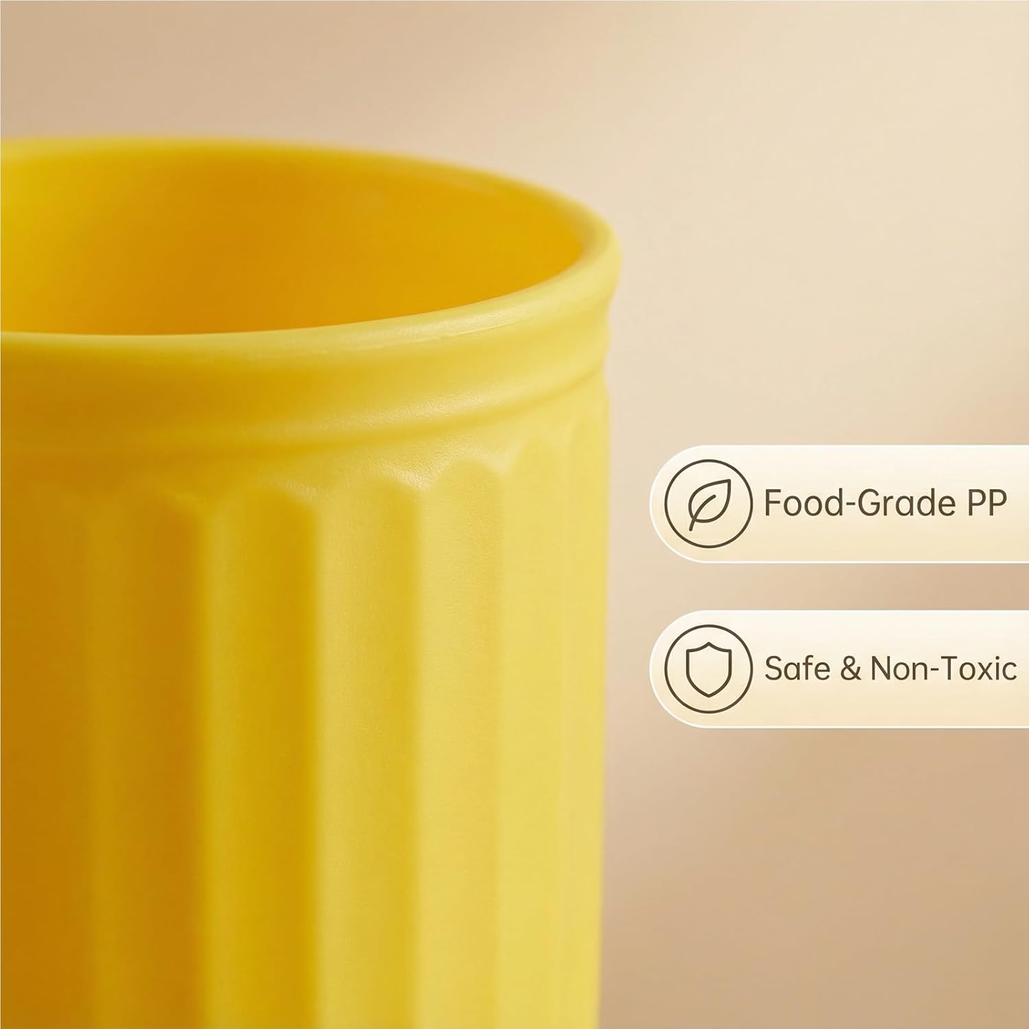 Coffee Mug set of 6, Reusable Plastic Mugs Cups 16 oz, Unbreakable Drinking Cup for Coffee, Milk, Tea |BPA Free and Microwave & Dishwasher Safe, Ideal for Kitchen, Camping, Travel - Image 5