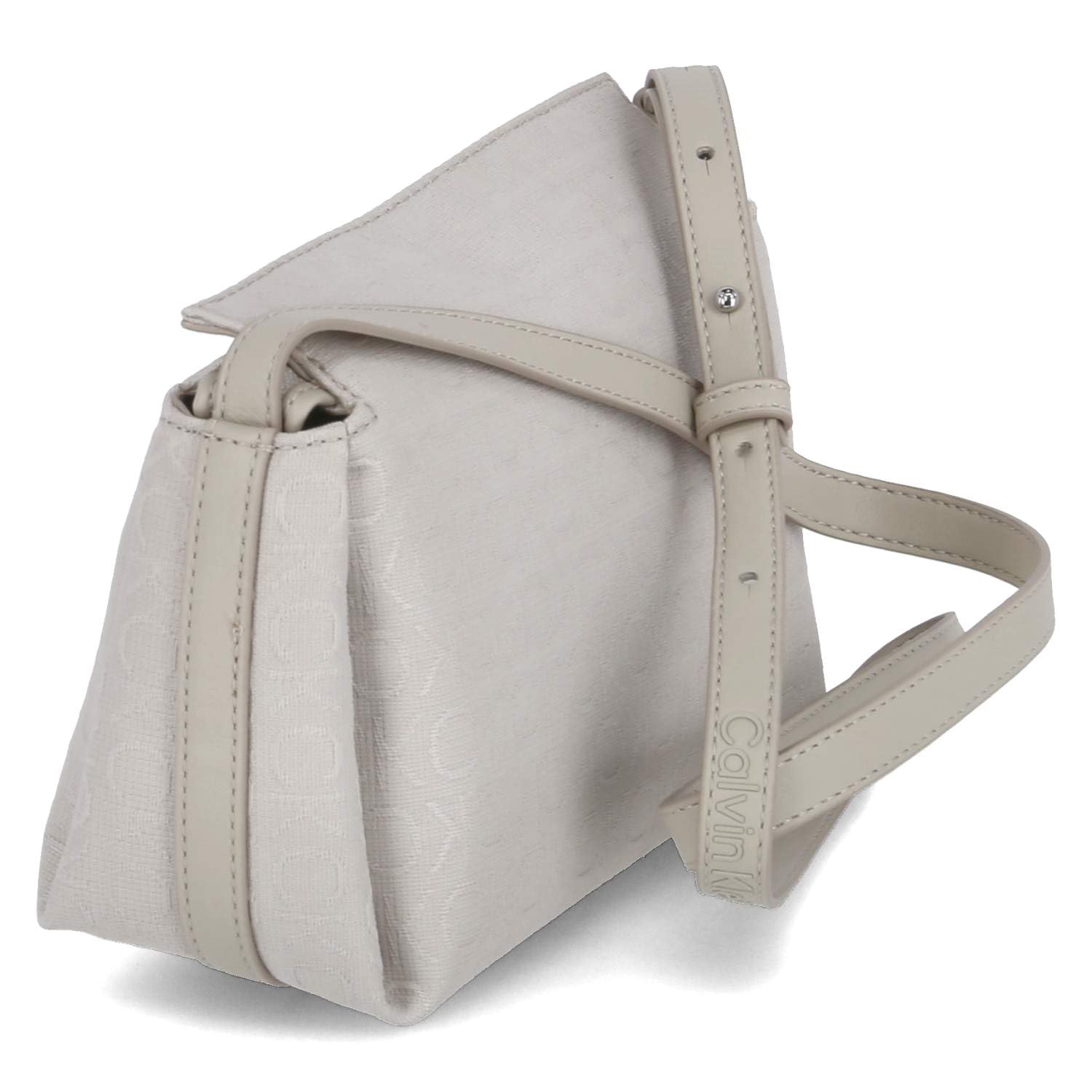 Calvin Klein Gracie Mini Bag_JCQ K60K611753 Crossover, Gris (Stoney Beige Jacquard Mono), Gris (Stoney Beige Jacquard Mono), One Size