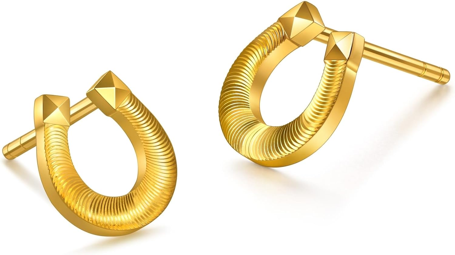 CHOW SANG SANG 999 Gold Essence Horse shoe-Inspired Earrings for Women 96140E