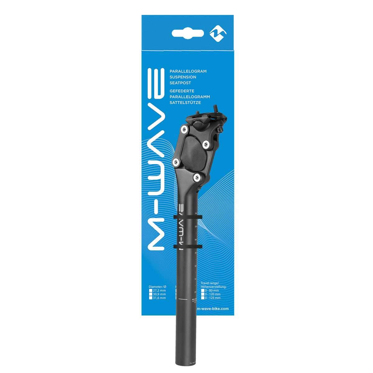 M-Wave FOURSPRING Sattelstütze, schwarz
