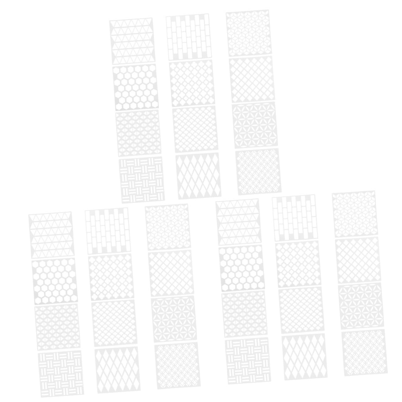 NUOBESTY 36pezzi Stencil per Pittura Modelli Esclusivi per Decorazioni Murali Riutilizzabili e Sicuri