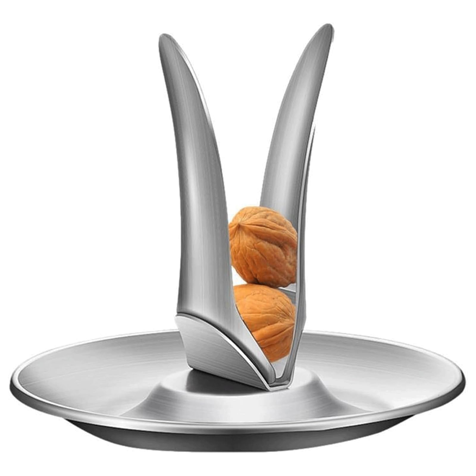 esmen Outil de Casse-Noix, décortiqueur de Noix, Outil d'ouverture de Noix de pécan, Pince Manuelle avec Grand Plateau pour Aliments à Coque Dure émiettés