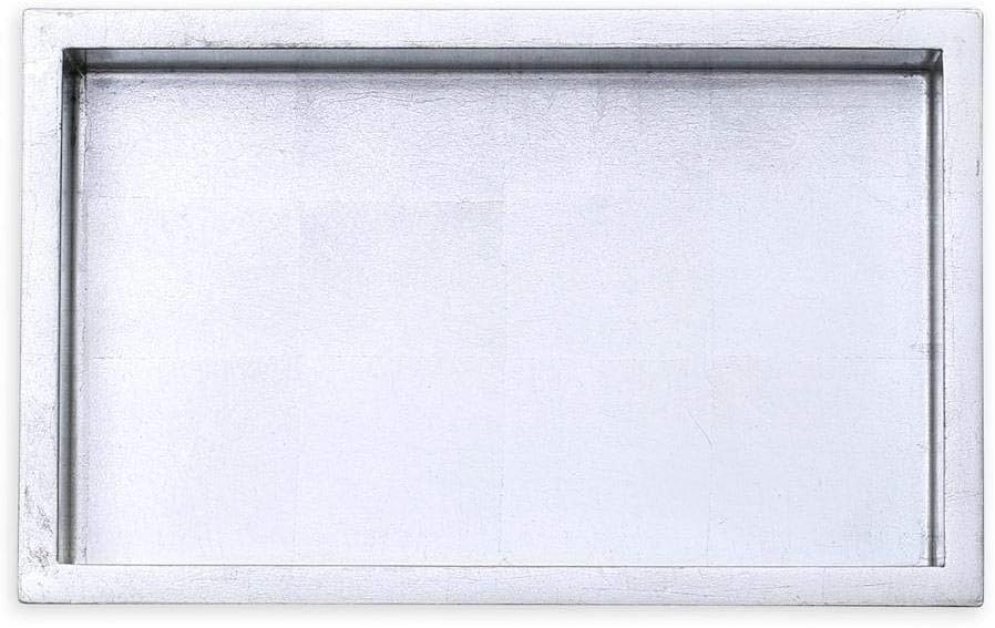 Caspari Lacquer Guest Towel Napkin Holder in Silver - 1 Each