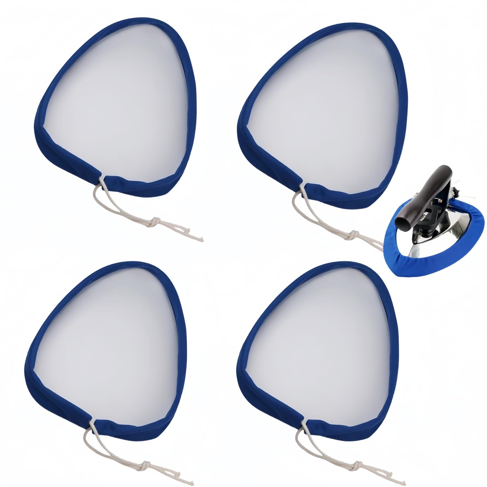 4 Pack Ironing Shoe Cover Ironing Accessories, Iron Soles Full steam Iron Assistant Tool,Socks for Edge Banding Iron, Heat Resistant,Provide More Protection