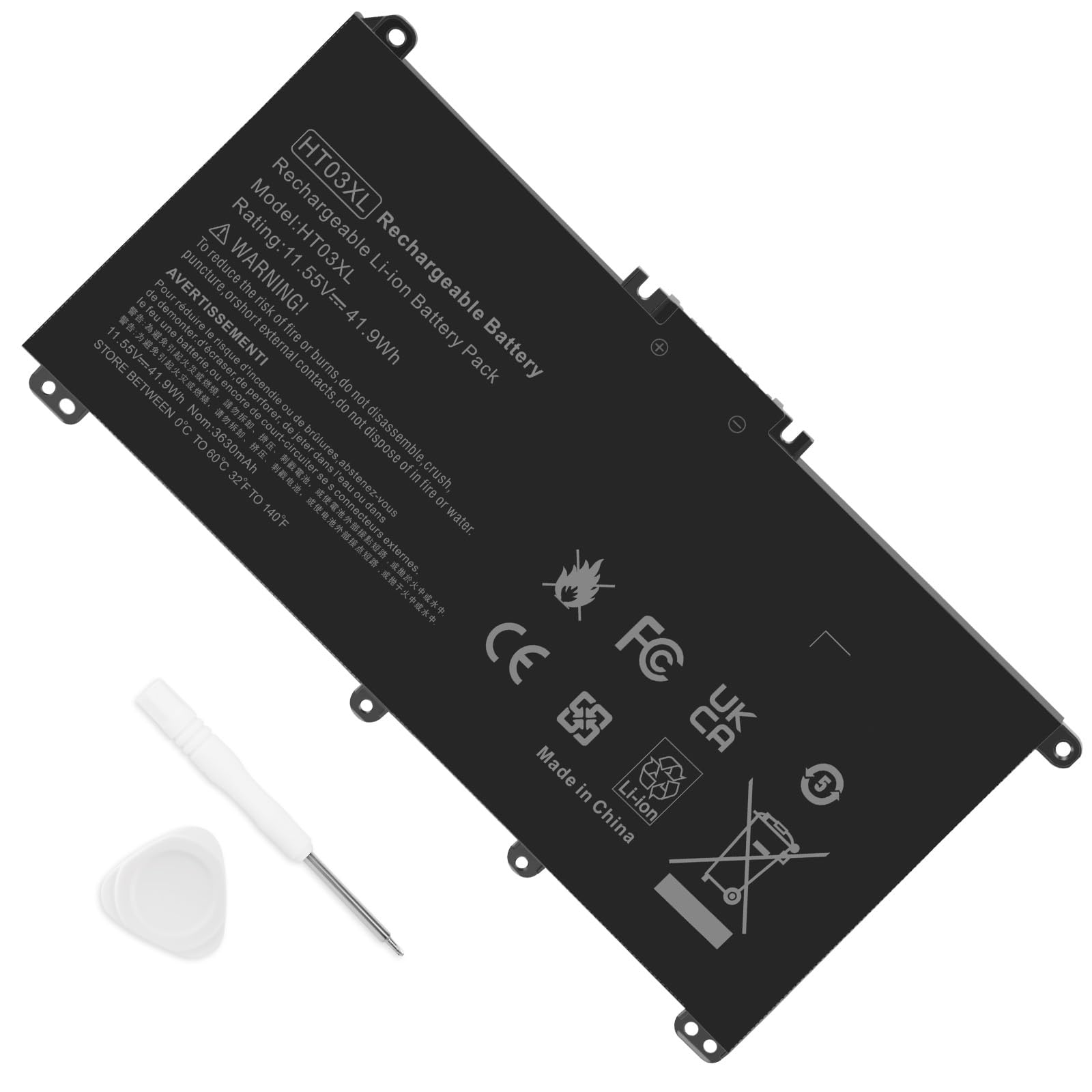 ASUNCELL HT03XL Batería para portátil para HP Pavilion 14-CE 14-CF 14-CK 14-CM 14-DF 15-CS 15-CW 15-DA 15-DB 17-by 17-CA Series, HP 240 245 250 255 G7 Series, 11.55V/41.9Wh