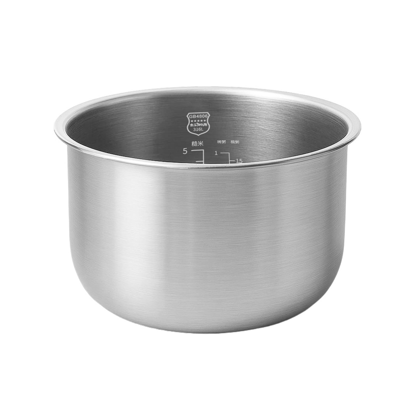 Edelstahl-Reiskocher, kompatibel mit Zojirushi B258/B333, Ersatztopf-Zubehör for Reiskocher, universeller 316 Zero-Coating-Topfeinsatz, Topfeinsatz, Küchenwerkzeuge, Reiskocher-Teile, Küchengeschirr(B