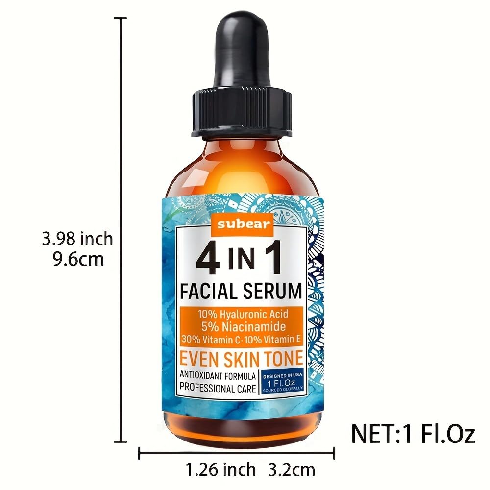 Amazon.com: 4-in-1 Facial Serum, 1 Fl Oz, Hyaluronic Acid