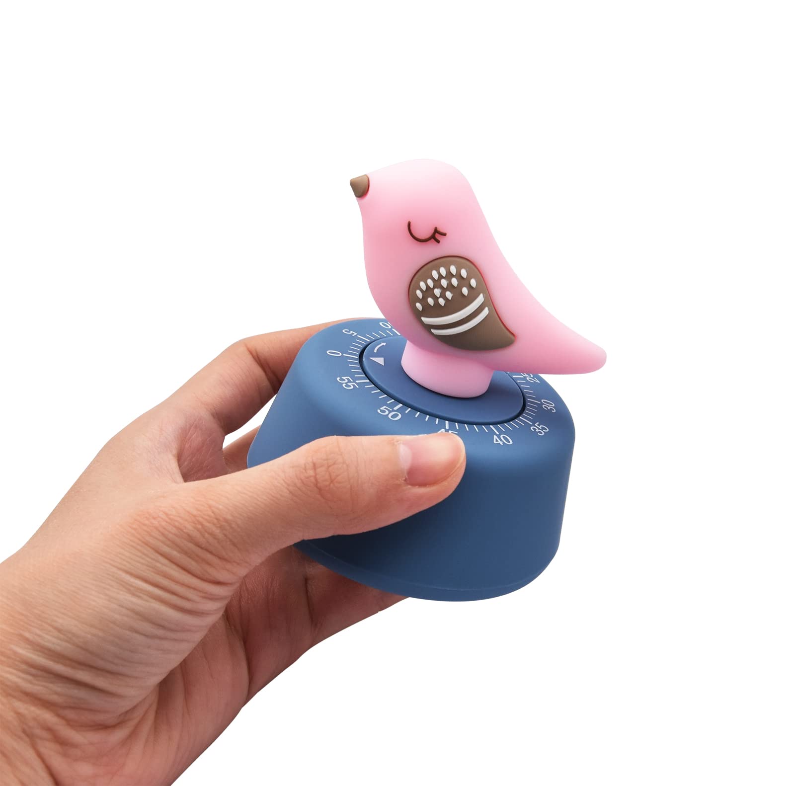 Ranvi Timer da cucina a forma di uccello, avvolgimento meccanico, timer
