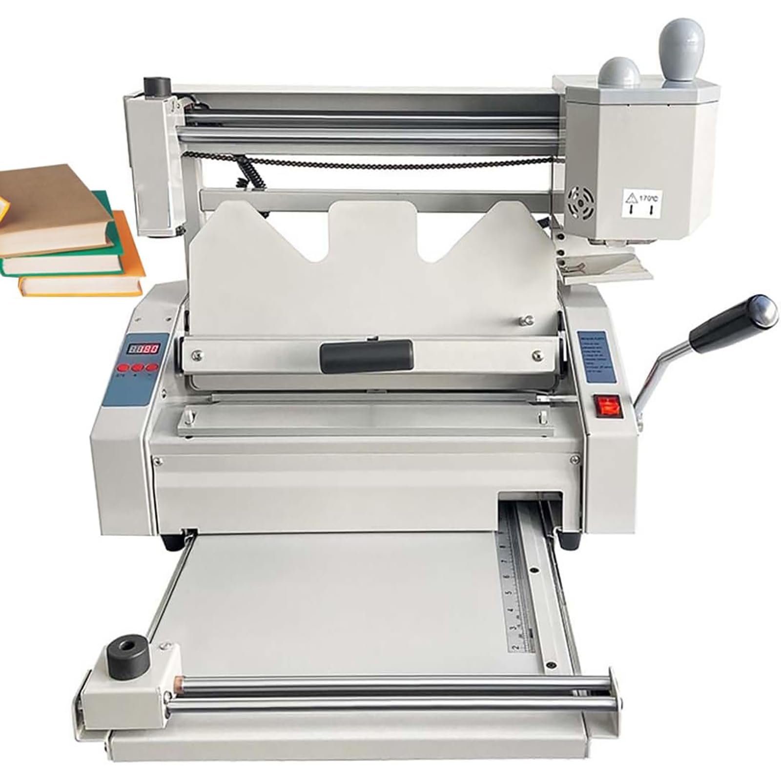 Rilegatrice a caldo, raccoglitore senza fili per documenti A4, velocità di rilegatura 180 libri/h, spessore 0,1-40 mm per notebook e uso in ufficio