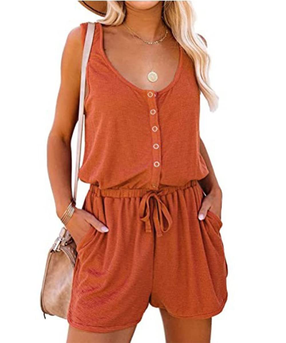 GRMLRPT Mono Corto Casual para Mujer Camiseta Sin Mangas Mono de Verano Informal Suelto para Niñas Cómodo Transpirable para Playa(Multicolor,S-XXL)