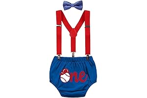Baby's First Hit: Baseball-Themed Birthday Outfit