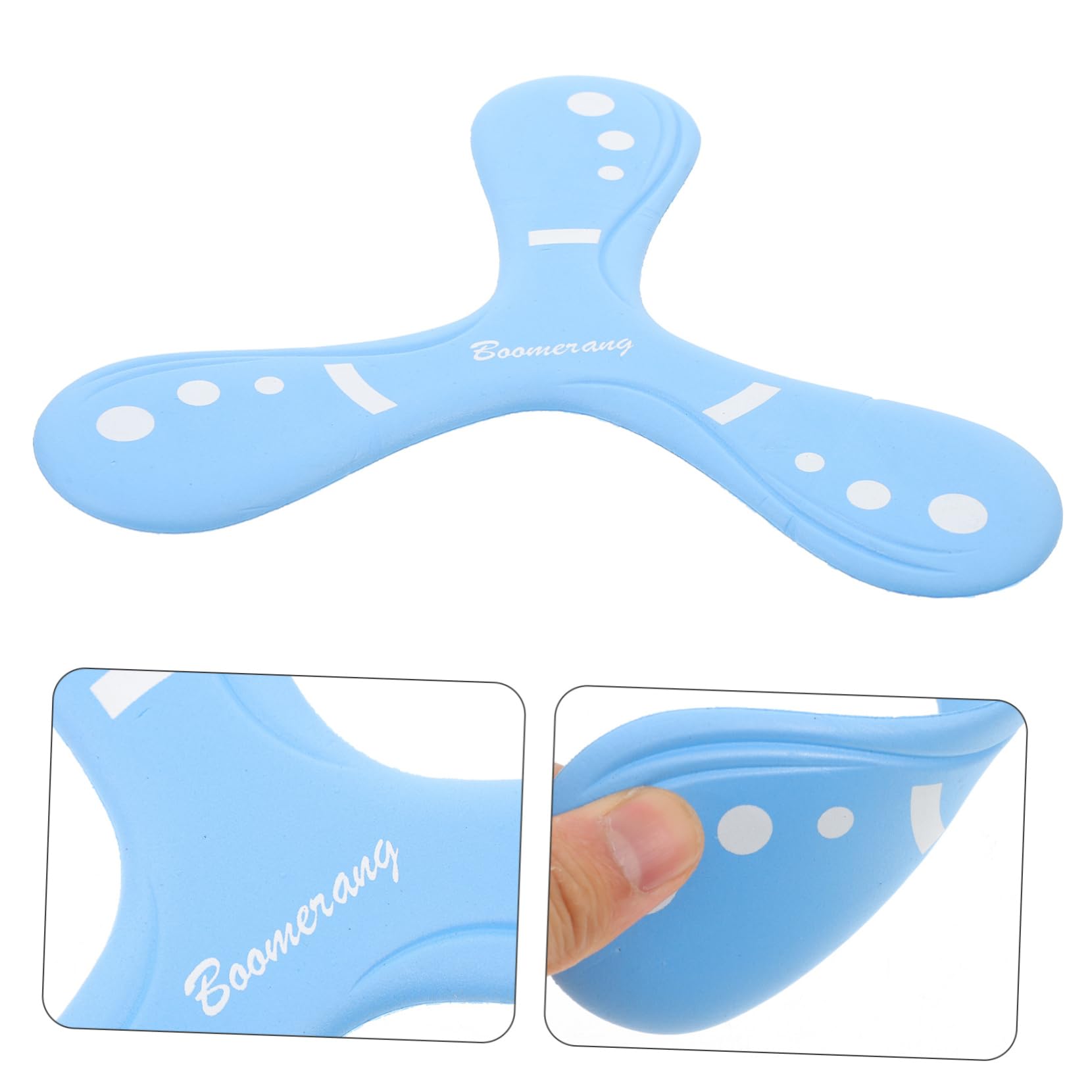 HANABASS Boomerang in Eva Spesso per Ragazzo Ragazza, Gioco Volante da Esterno Facile da Lanciare e Ritornare, per attività All'aperto e Vacanze per Adolescenti