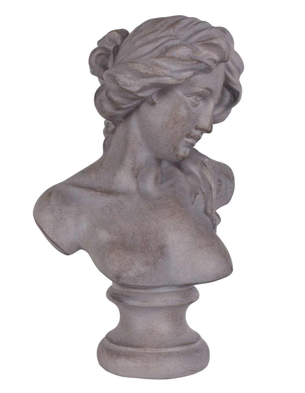 Nouveau Shabby Chic Women Girl Head Bust Sculpture Garden Palazzo Exclusive