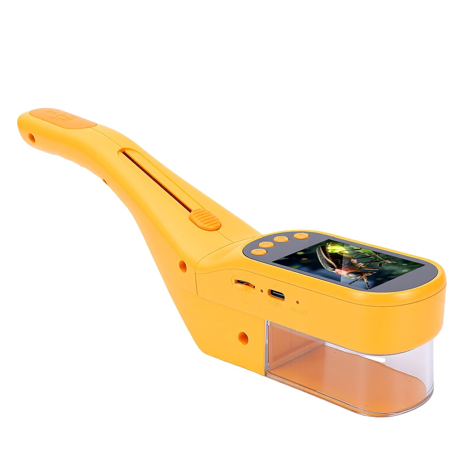 Digitales Mikroskop für Kinder, 2,4-Zoll-IPS-Bildschirm 500X | Foto-Videoaufzeichnung, 8 LED-Leuchten, 4 Helligkeitsstufen, USB-PC-Freigabe, für MINT-Lernen, Erkundung Im Freien