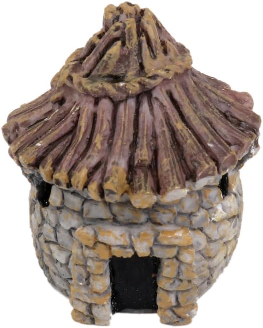 Aquarium Hut Underwater Ornament Landscape Fish Tank Decor Light Purple