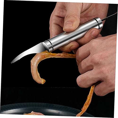 Miniatura 9 de MUCKLILY 12 uds cortador de camarones cangrejo baberos de limpieza de camarones cortador de camarones limpiador de camarones cáscara de camarones