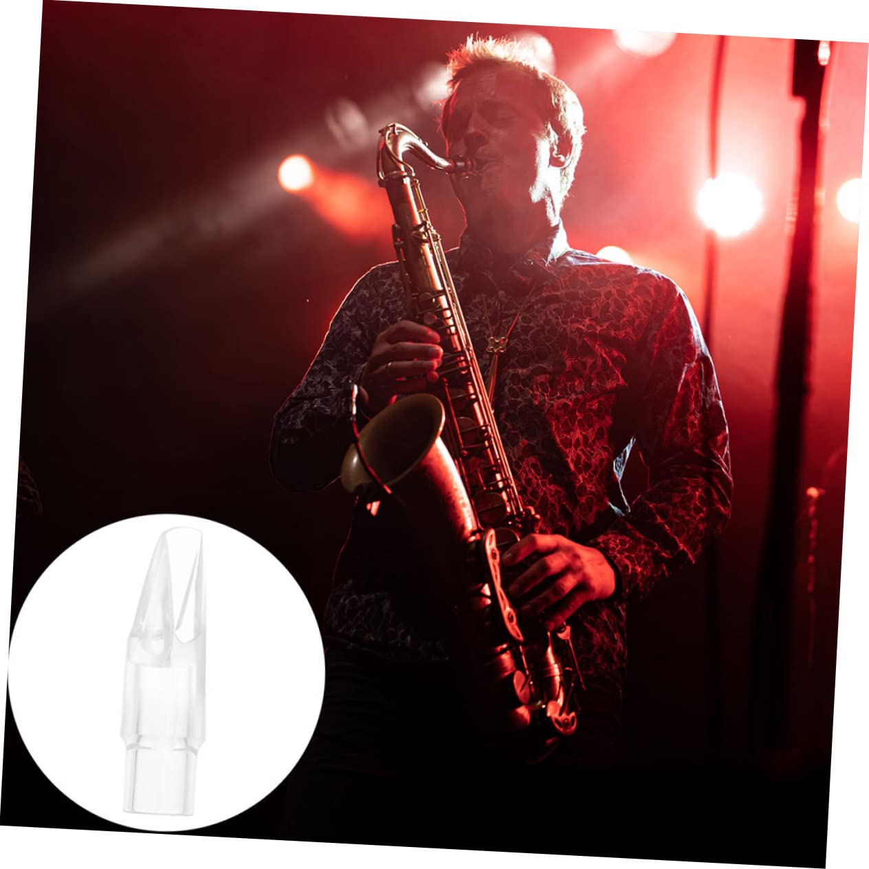 ibasenice 5pièces Saxophone Soprano Transparent Bec Exquis Pour Débutants Accessoire De Remplacement Compatible Avec Saxophones Soprano Et Alto